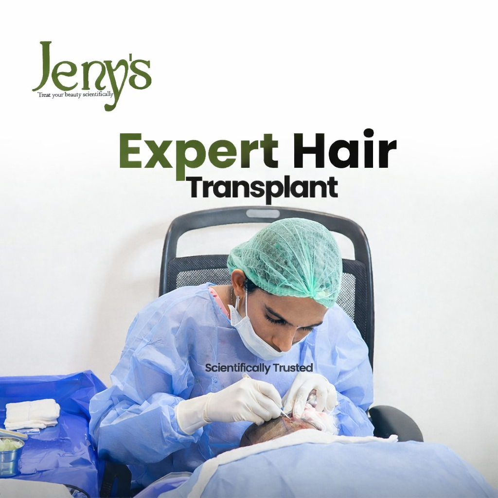 FUE hair transplant results at Jenys Aesthetics Kochi