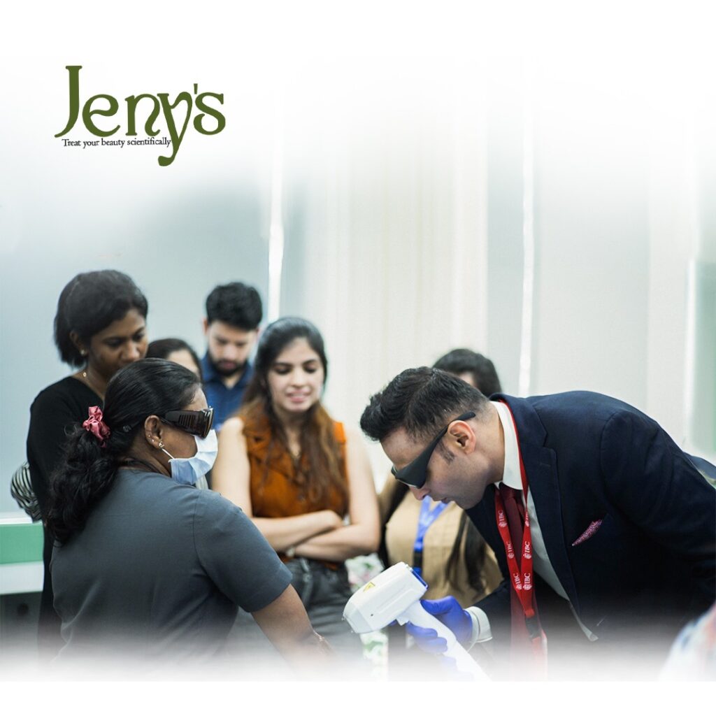 Advanced skin treatment procedure at aesthetic clinic in Kochi