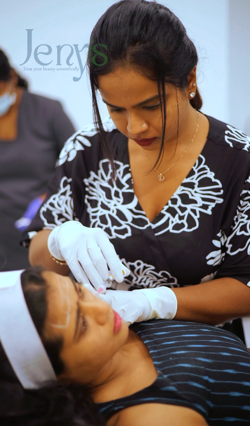 Skin treatment result at aesthetic clinic in Kochi